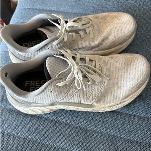 New Balance Light Gray Athletic Sneakers